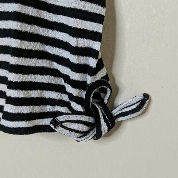 Madewell Modern Stripe Side-Tie Top - Size L - NWOT - Picture 3 of 8